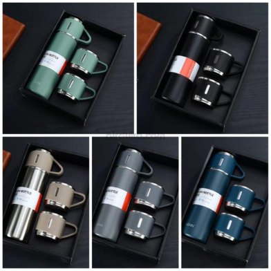 Stainless Steel Vacuum Flask Set
