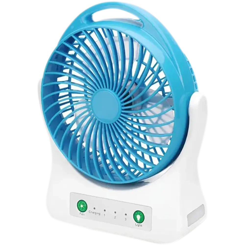 WEIDASI Rechargeable Fan WD-202 Portable mini USB with Light