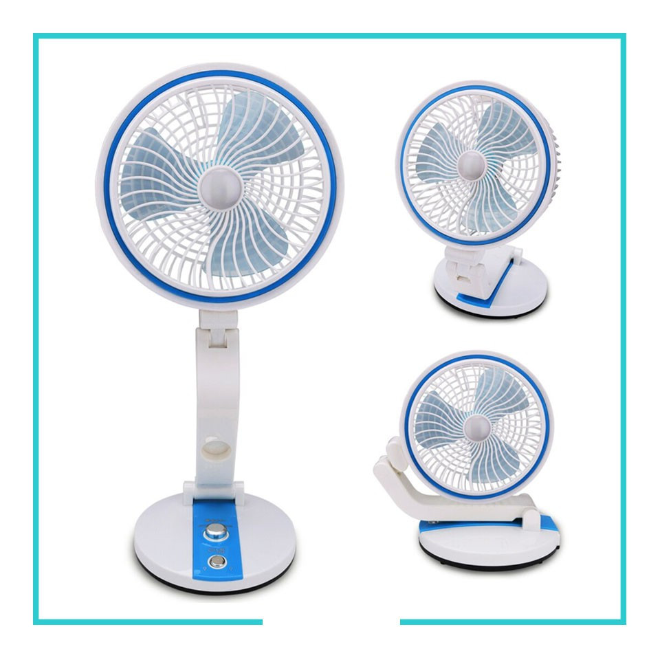 USB Rechargeable Folding Fan with LED Light  - LR-2018